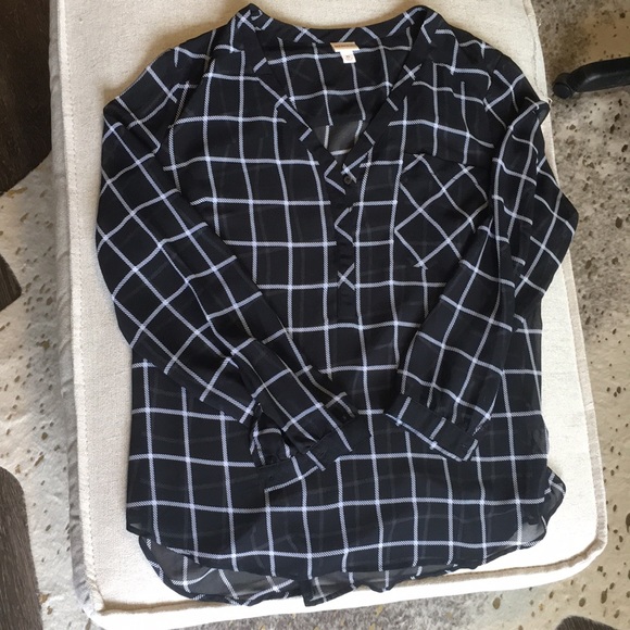 Merona Tops - Black see through top